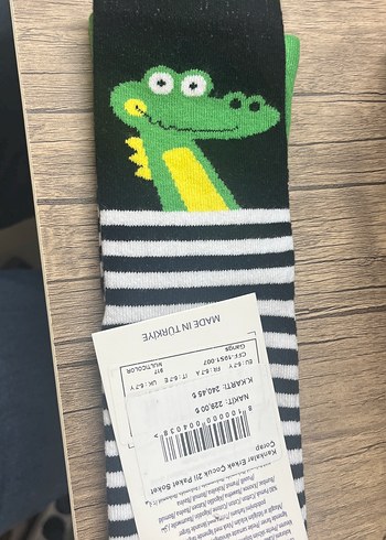 Çizgili Baskılı Erkek Çorabı - Görsel 2