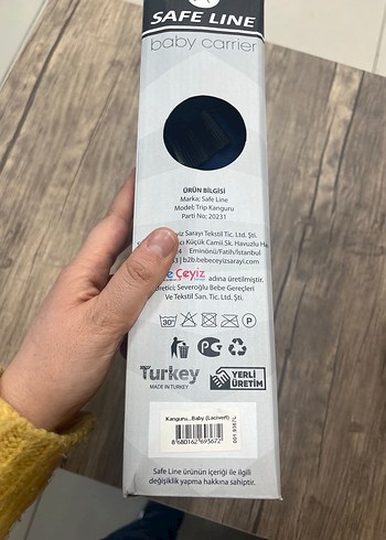 Safe Line Trip Gri Bebek Kanguru - Görsel 2
