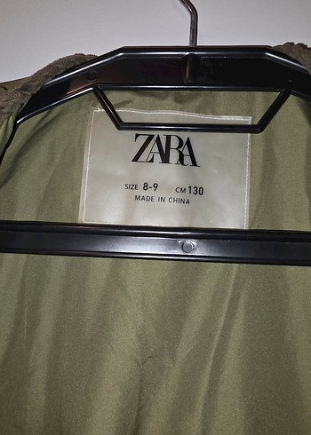 Zara Çıtçıtlı Yeşil Kapitoneli Cocuk Mont