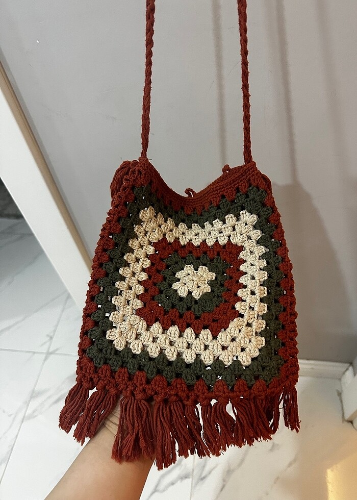 Örgü çanta - Görsel 3