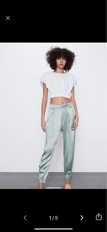 zara saten pantolon
