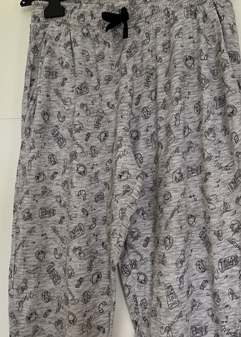 Gri Erkek Rahat Kesim Uzun Kollu Pijama - Görsel 2