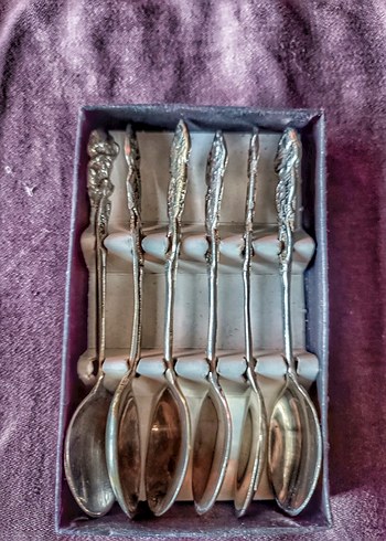 Vintage İşlemeli Çay Kaşıkları - Görsel 4