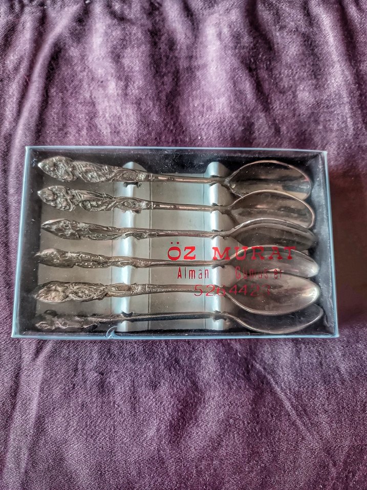 Vintage İşlemeli Çay Kaşıkları - Görsel 2