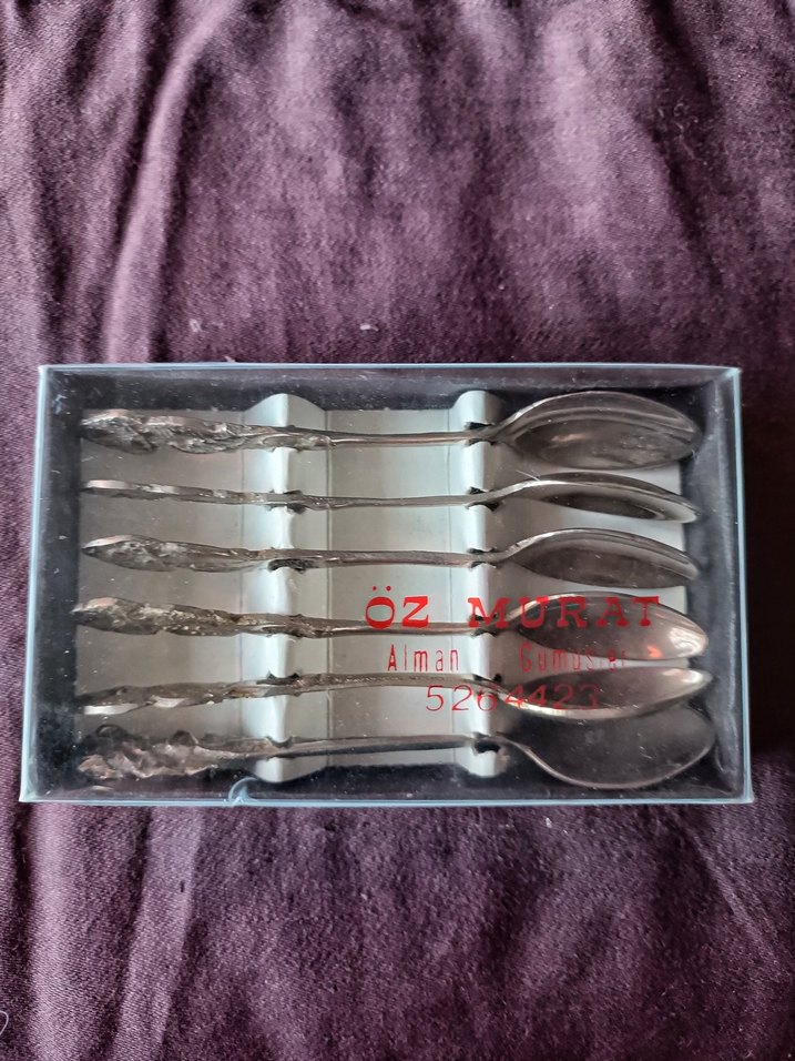 Vintage İşlemeli Çay Kaşıkları - Görsel 5