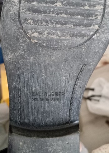 Siyah Deri Tokalı Dizüstü Stiletto Çizme - Görsel 7