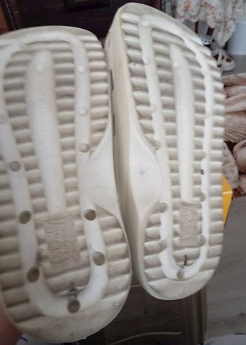 Beyaz Tokalı Kadın Terlik Platform Topuk - Görsel 6