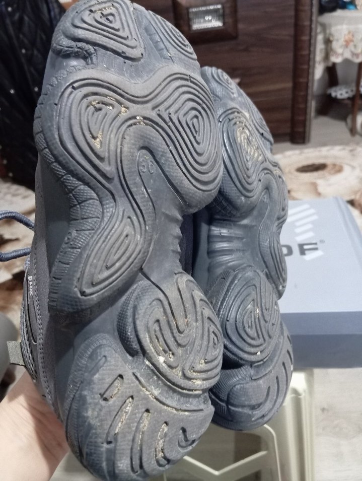 Bej Gri Bağcıklı Stiletto Topuklu Spor Ayakkabı orjinal - Görsel 5