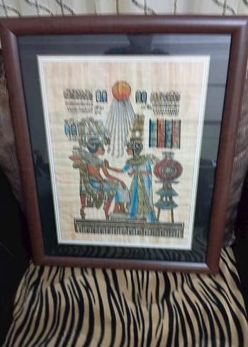 Çerçeveli Çok Renkli Mısır Temalı Tablo - Görsel 4