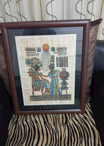 Çerçeveli Çok Renkli Mısır Temalı Tablo - Görsel 6