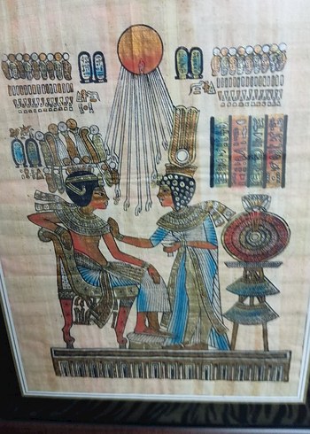 Çerçeveli Çok Renkli Mısır Temalı Tablo - Görsel 7