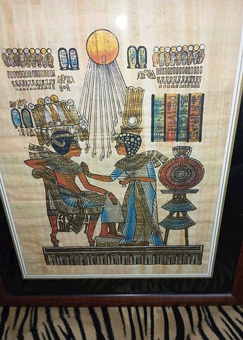 Çerçeveli Çok Renkli Mısır Temalı Tablo - Görsel 3