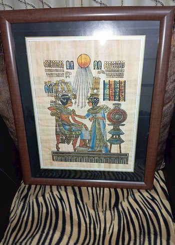 Çerçeveli Çok Renkli Mısır Temalı Tablo - Görsel 5