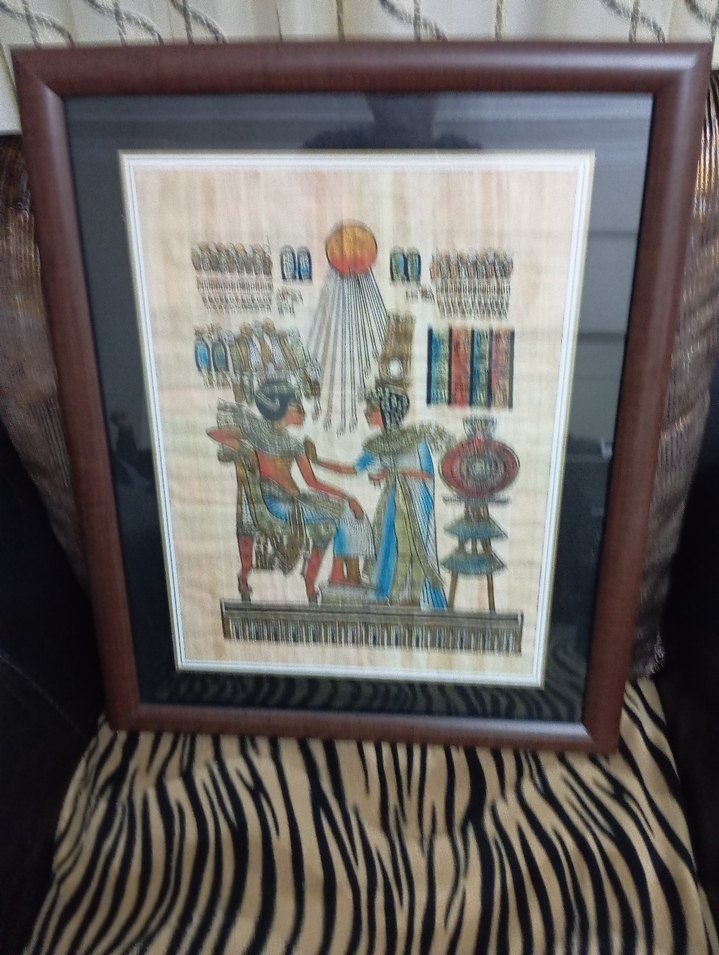 Çerçeveli Çok Renkli Mısır Temalı Tablo - Görsel 4