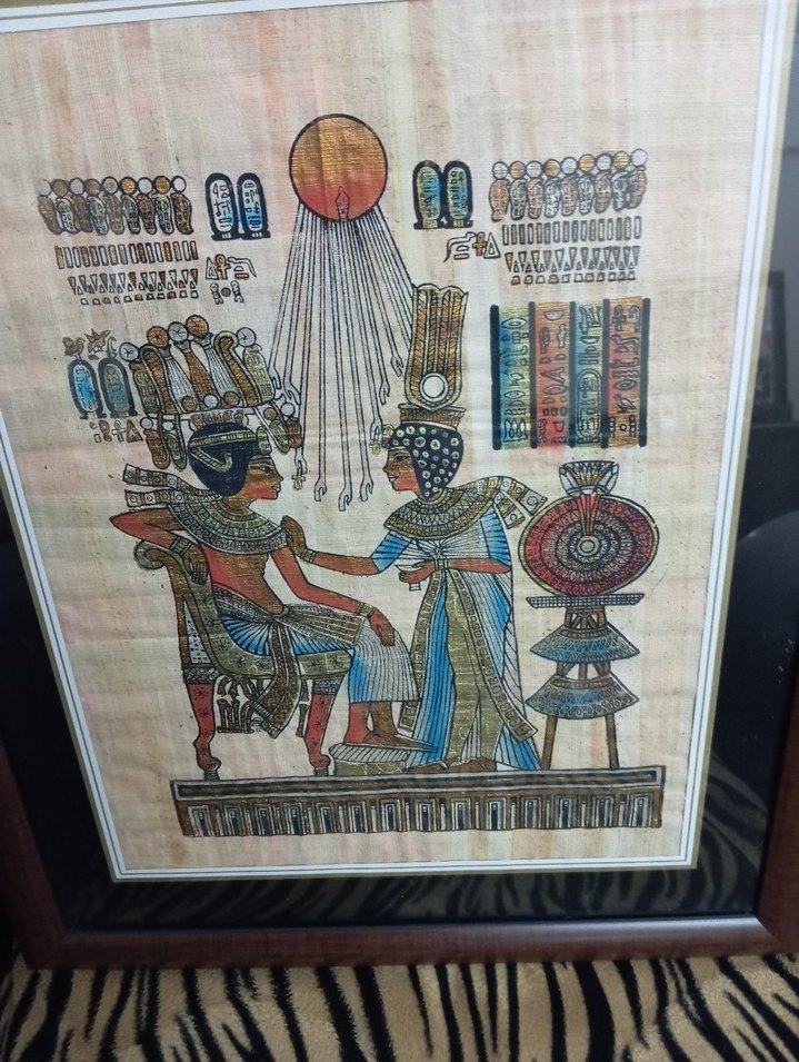 Çerçeveli Çok Renkli Mısır Temalı Tablo - Görsel 2