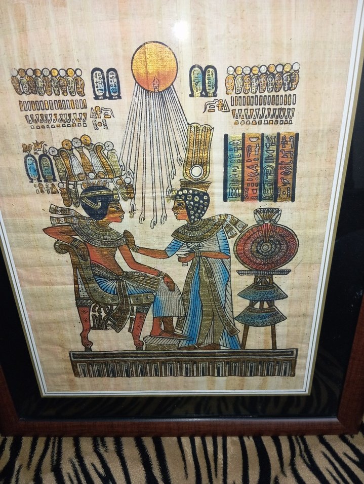 Çerçeveli Çok Renkli Mısır Temalı Tablo - Görsel 3