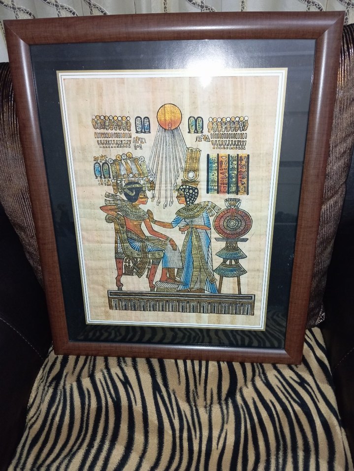 Çerçeveli Çok Renkli Mısır Temalı Tablo - Görsel 5