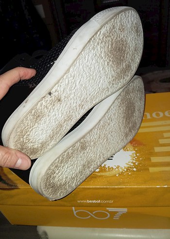 Siyah Bağcıklı Kadın Dolgu Topuk Spor Ayakkabı - Görsel 5