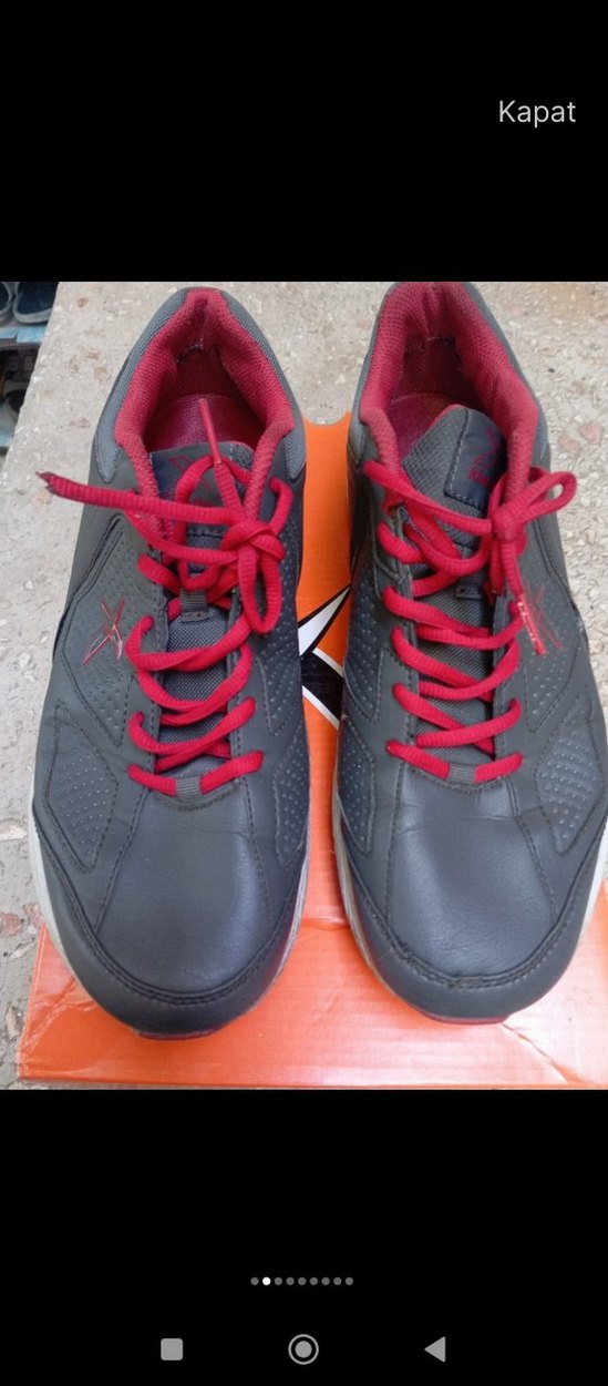 Gri Erkek Spor Ayakkabı Bağcığı - Görsel 2