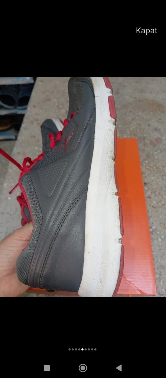 Gri Erkek Spor Ayakkabı Bağcığı - Görsel 5