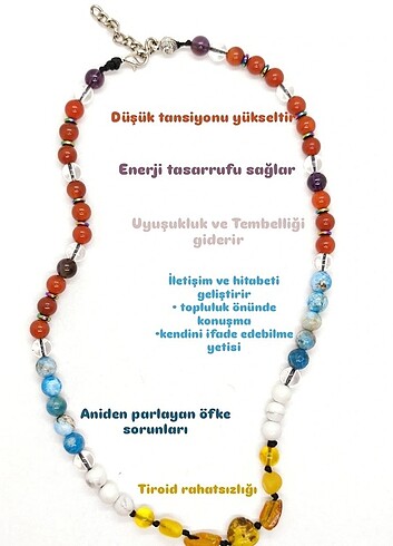 Doğal taş kolya