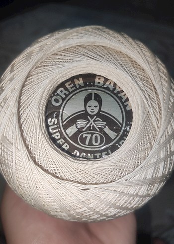 Beden ten rengi Renk Ören Bayan dantel ipliği 70 no 100 gram 1 adet