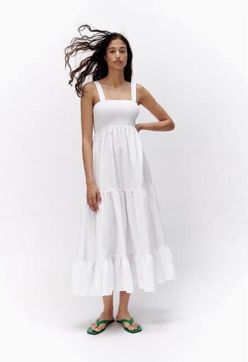 Zara poplin elbise
