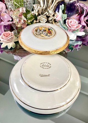 Antika Limoges Bonbonier - Görsel 7