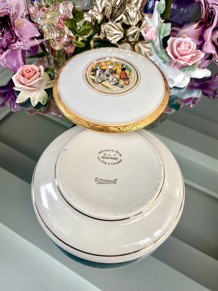 Antika Limoges Bonbonier - Görsel 5