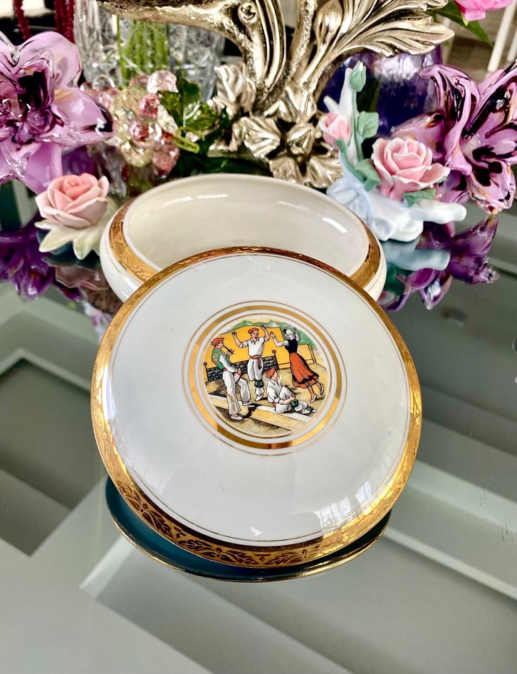 Antika Limoges Bonbonier - Görsel 4