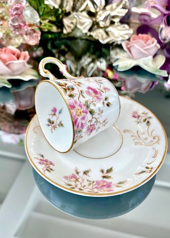 Koleksiyonluk Antika Paris Fincan Seti - Görsel 10