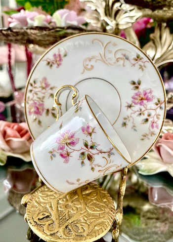 Koleksiyonluk Antika Paris Fincan Seti - Görsel 5