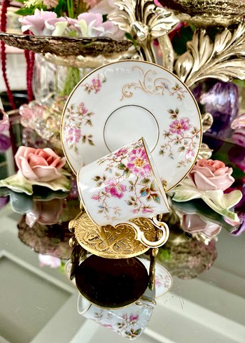 Koleksiyonluk Antika Paris Fincan Seti - Görsel 4