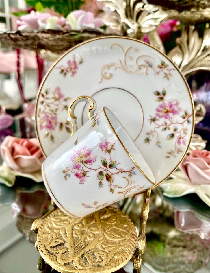 Koleksiyonluk Antika Paris Fincan Seti - Görsel 5