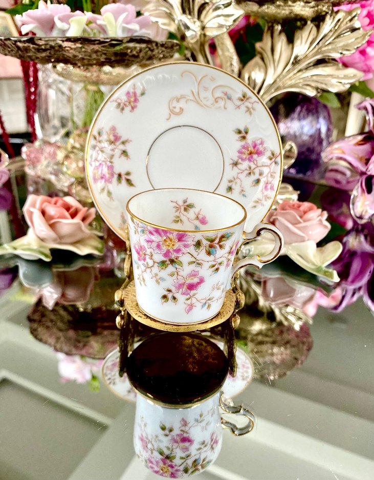 Koleksiyonluk Antika Paris Fincan Seti - Görsel 3