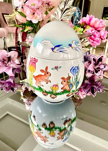 Hutschenreuther Porselen Yumurta Kap - Görsel 5