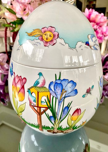 Hutschenreuther Porselen Yumurta Kap - Görsel 11