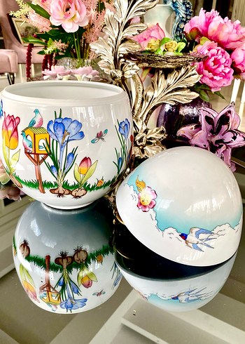 Hutschenreuther Porselen Yumurta Kap - Görsel 15