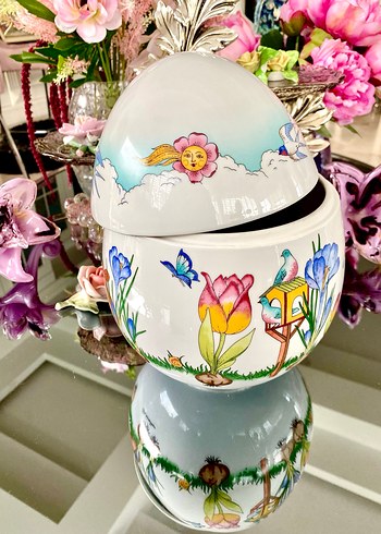 Hutschenreuther Porselen Yumurta Kap - Görsel 8