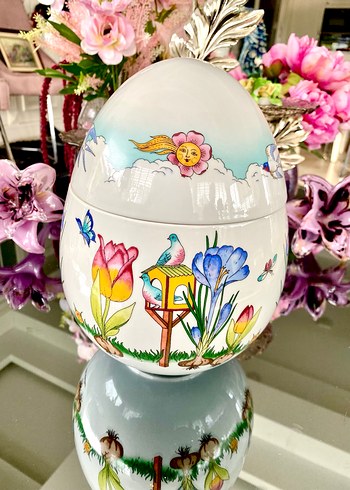 Hutschenreuther Porselen Yumurta Kap - Görsel 9