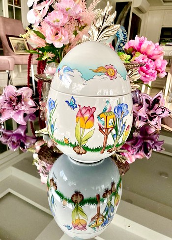 Hutschenreuther Porselen Yumurta Kap - Görsel 7