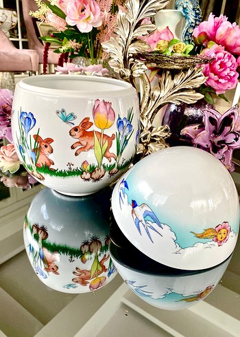 Hutschenreuther Porselen Yumurta Kap - Görsel 17