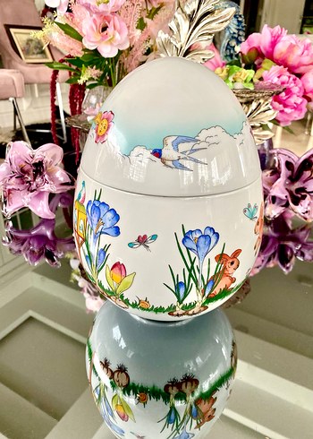 Hutschenreuther Porselen Yumurta Kap - Görsel 10