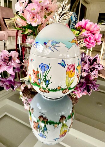 Hutschenreuther Porselen Yumurta Kap - Görsel 6