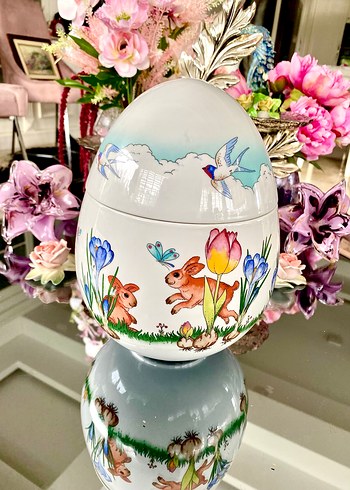 Hutschenreuther Porselen Yumurta Kap - Görsel 13