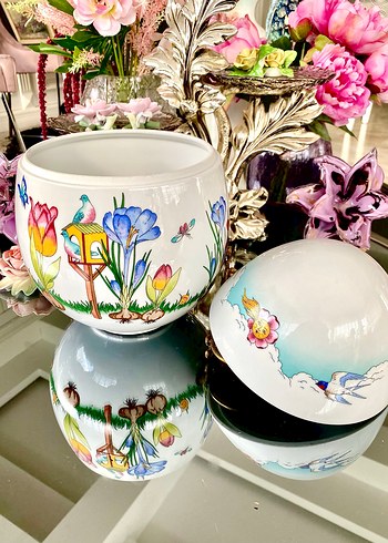 Hutschenreuther Porselen Yumurta Kap - Görsel 14