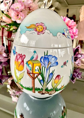 Hutschenreuther Porselen Yumurta Kap - Görsel 12