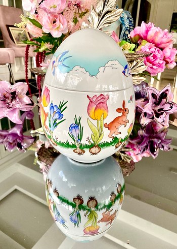 Hutschenreuther Porselen Yumurta Kap - Görsel 4