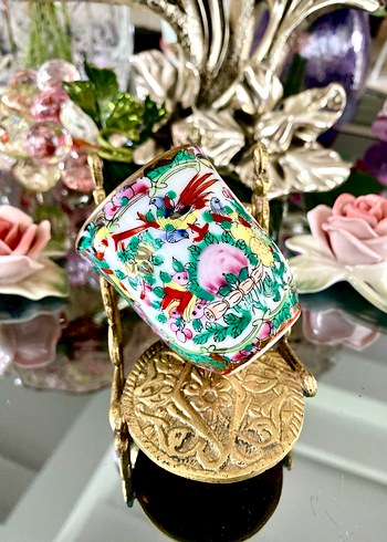 El Boyama Tekli Kulpsuz Fincan - Görsel 4