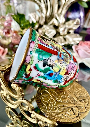 El Boyama Tekli Kulpsuz Fincan - Görsel 5